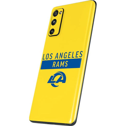 NFL Los Angeles Rams White Performance Series Galaxy S20 Fan Edition Skin