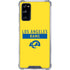 NFL Los Angeles Rams White Performance Series Galaxy S20 FE Clear Case