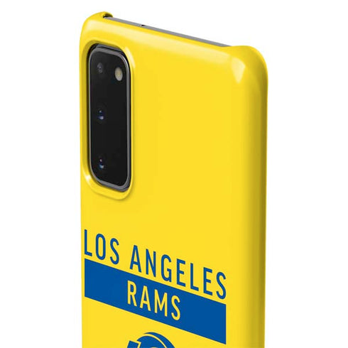 NFL Los Angeles Rams White Performance Series Galaxy S20 Lite Case