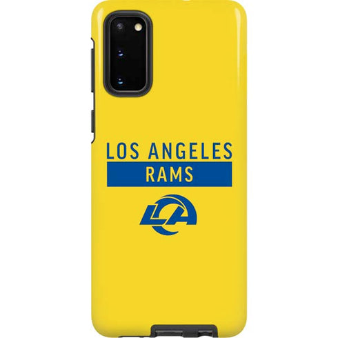 NFL Los Angeles Rams White Performance Series Galaxy S20 Pro Case
