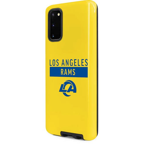 NFL Los Angeles Rams White Performance Series Galaxy S20 Pro Case