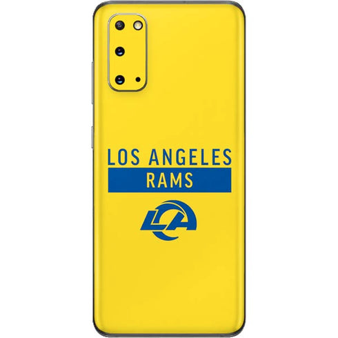 NFL Los Angeles Rams White Performance Series Galaxy S20 Skin