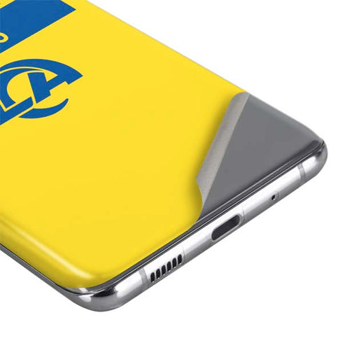 NFL Los Angeles Rams White Performance Series Galaxy S20 Skin