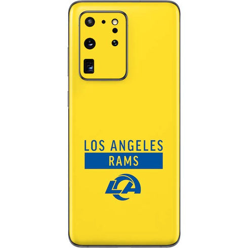 NFL Los Angeles Rams White Performance Series Galaxy S20 Ultra 5G Skin