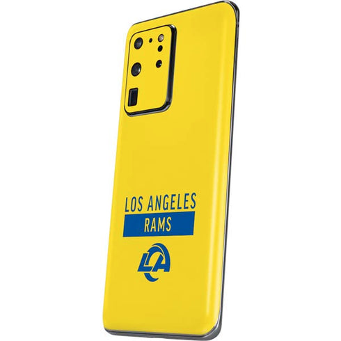 NFL Los Angeles Rams White Performance Series Galaxy S20 Ultra 5G Skin