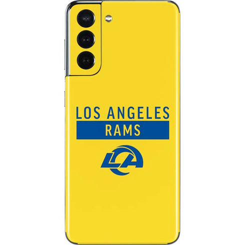 NFL Los Angeles Rams White Performance Series Galaxy S21 5G Skin