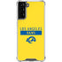 NFL Los Angeles Rams White Performance Series Galaxy S21 FE Clear Case