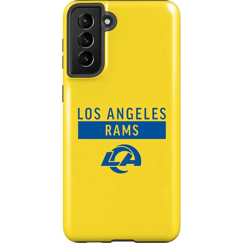 NFL Los Angeles Rams White Performance Series Galaxy S21 Plus 5G Pro Case