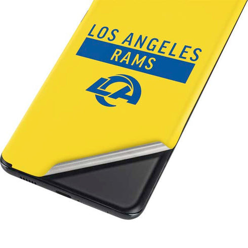 NFL Los Angeles Rams White Performance Series Galaxy S21 Plus 5G Skin
