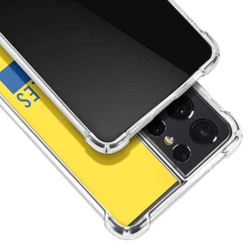 NFL Los Angeles Rams White Performance Series Galaxy S21 Ultra 5G Clear Case