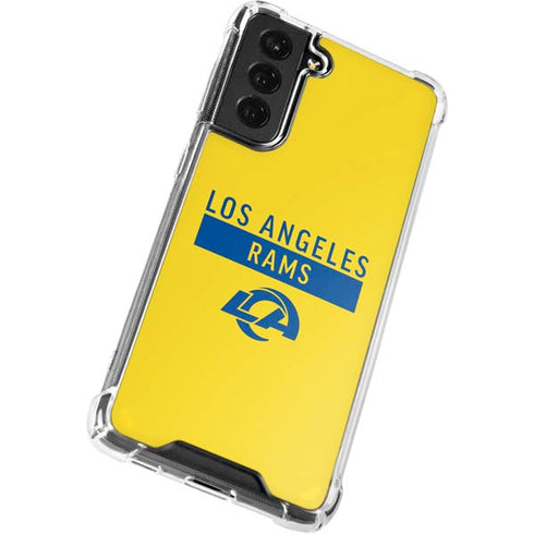 NFL Los Angeles Rams White Performance Series Galaxy S22 Plus Clear Case