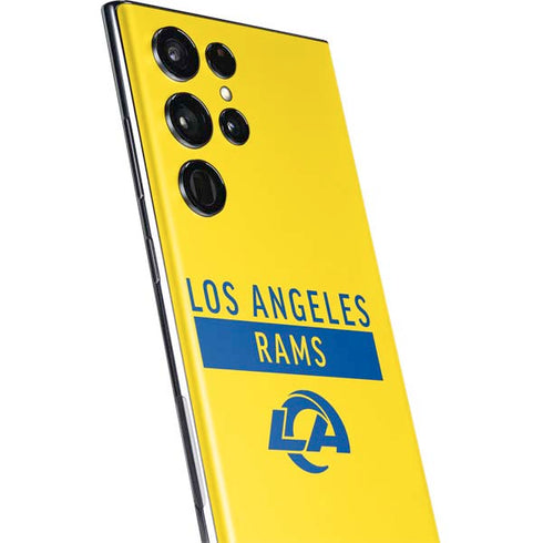 NFL Los Angeles Rams White Performance Series Galaxy S22 Ultra Skin