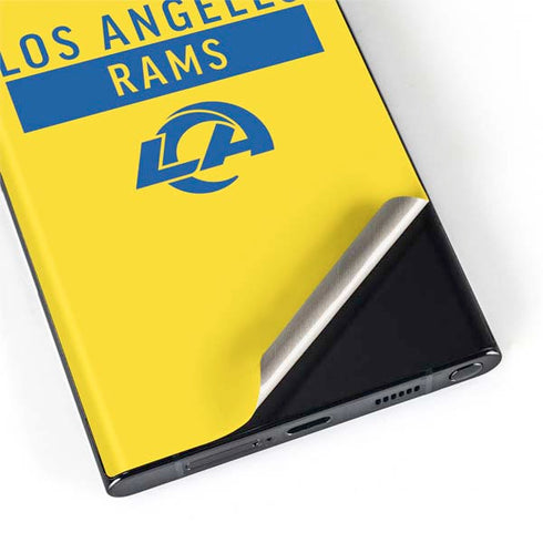 NFL Los Angeles Rams White Performance Series Galaxy S22 Ultra Skin