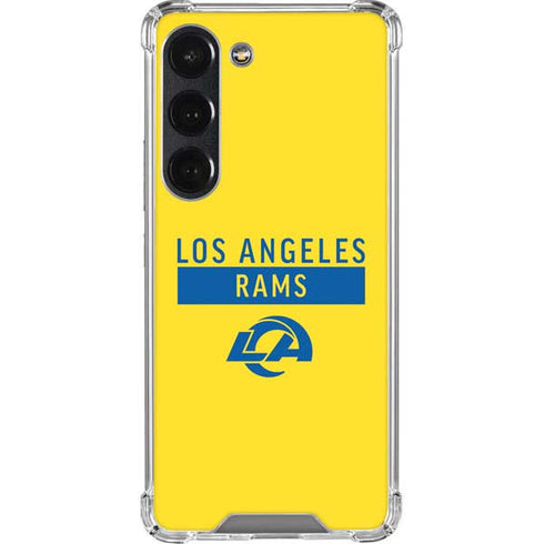 NFL Los Angeles Rams White Performance Series Galaxy S23 Clear Case