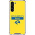 NFL Los Angeles Rams White Performance Series Galaxy S23 Plus Clear Case