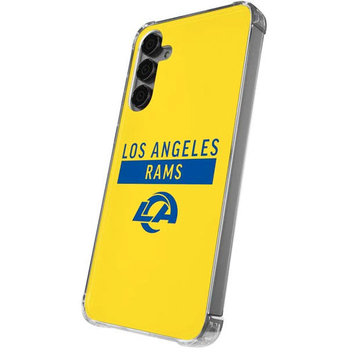 NFL Los Angeles Rams White Performance Series Galaxy S24 Plus Clear Case