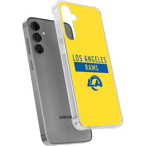 NFL Los Angeles Rams White Performance Series Galaxy S24 Plus Clear Case