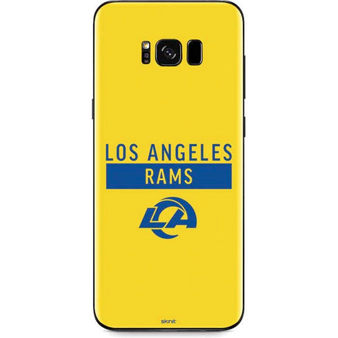 NFL Los Angeles Rams White Performance Series Galaxy S8 Plus Skin