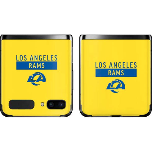 NFL Los Angeles Rams White Performance Series Galaxy Z Flip Skin