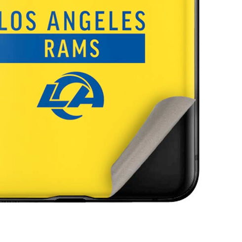 NFL Los Angeles Rams White Performance Series Galaxy Z Flip Skin
