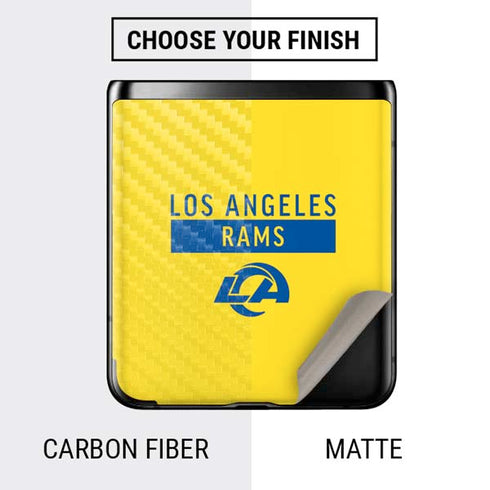 NFL Los Angeles Rams White Performance Series Galaxy Z Flip Skin