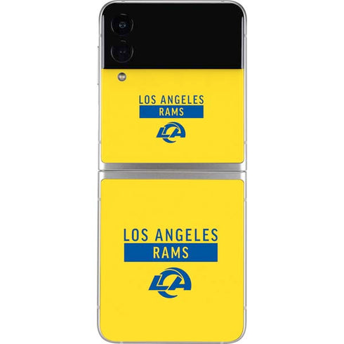 NFL Los Angeles Rams White Performance Series Galaxy Z Flip3 5G Skin