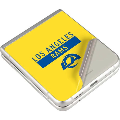 NFL Los Angeles Rams White Performance Series Galaxy Z Flip3 5G Skin