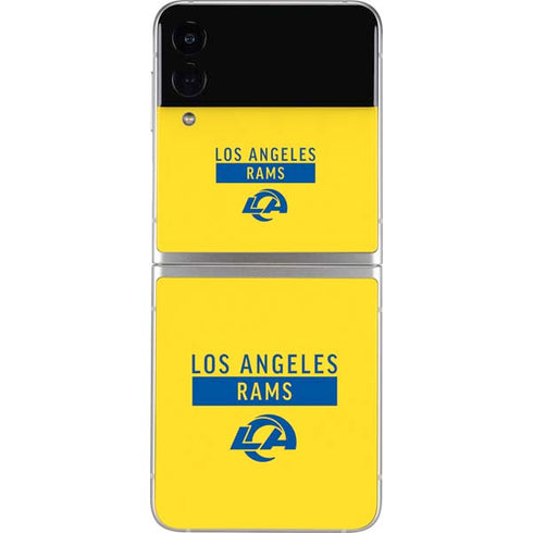 NFL Los Angeles Rams White Performance Series Galaxy Z Flip4 5G Skin
