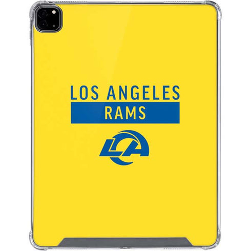 NFL Los Angeles Rams White Performance Series iPad Pro 12.9in (2020) Clear Case