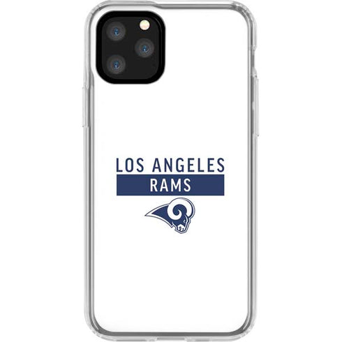 NFL Los Angeles Rams White Performance Series iPhone 11 Pro Clear Case