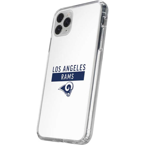 NFL Los Angeles Rams White Performance Series iPhone 11 Pro Clear Case