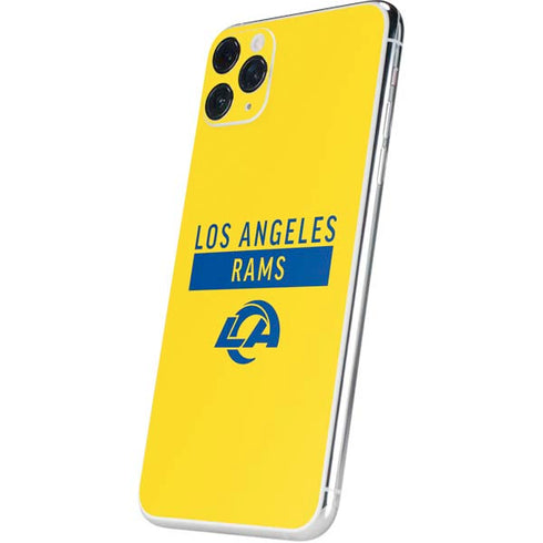 NFL Los Angeles Rams White Performance Series iPhone 11 Pro Max Skin