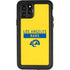 NFL Los Angeles Rams White Performance Series iPhone 11 Pro Waterproof Case