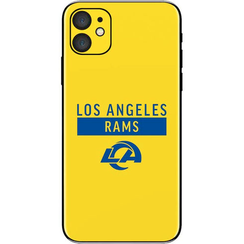 NFL Los Angeles Rams White Performance Series iPhone 11 Skin