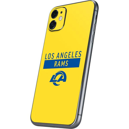 NFL Los Angeles Rams White Performance Series iPhone 11 Skin