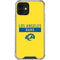 NFL Los Angeles Rams White Performance Series iPhone 12 Mini Clear Case