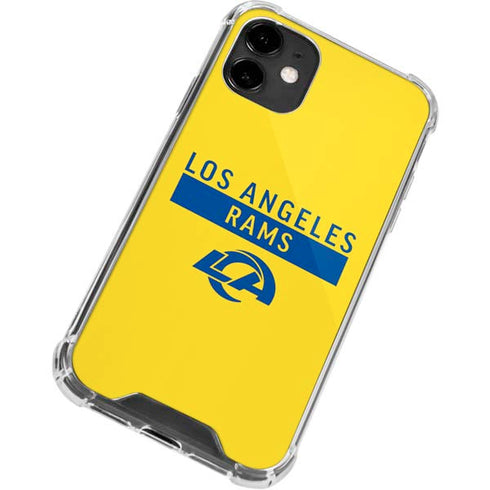 NFL Los Angeles Rams White Performance Series iPhone 12 Mini Clear Case