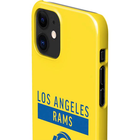 NFL Los Angeles Rams White Performance Series iPhone 12 Mini Lite Case