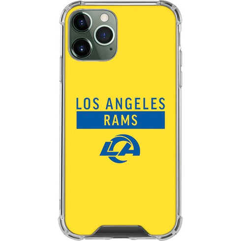 NFL Los Angeles Rams White Performance Series iPhone 12 Pro Clear Case