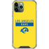 NFL Los Angeles Rams White Performance Series iPhone 12 Pro Max Clear Case