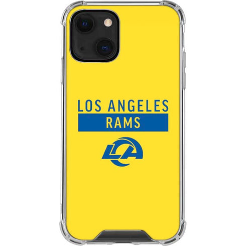 NFL Los Angeles Rams White Performance Series iPhone 15 Plus Clear Case