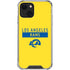 NFL Los Angeles Rams White Performance Series iPhone 14 Plus Clear Case