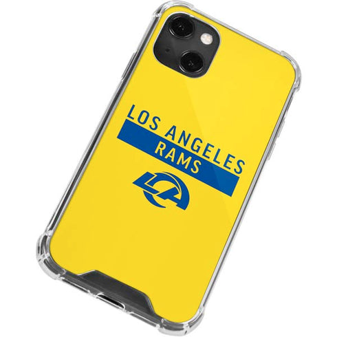NFL Los Angeles Rams White Performance Series iPhone 15 Plus Clear Case