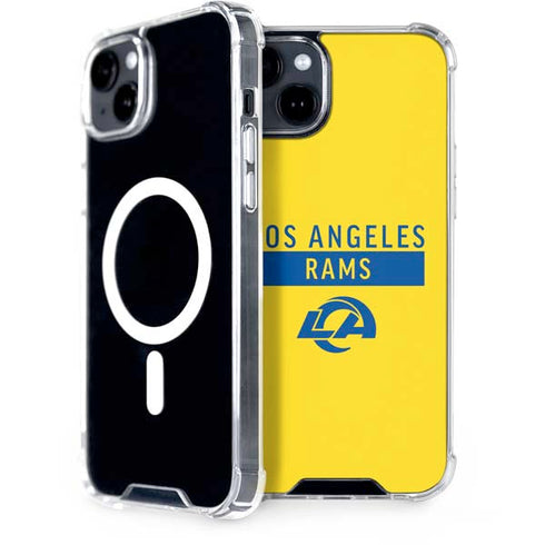 NFL Los Angeles Rams White Performance Series iPhone 15 Plus MagSafe Case