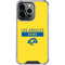 NFL Los Angeles Rams White Performance Series iPhone 15 Pro Clear Case