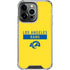 NFL Los Angeles Rams White Performance Series iPhone 15 Pro Clear Case