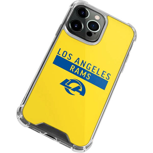 NFL Los Angeles Rams White Performance Series iPhone 15 Pro Clear Case