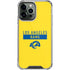 NFL Los Angeles Rams White Performance Series iPhone 14 Pro Max Clear Case