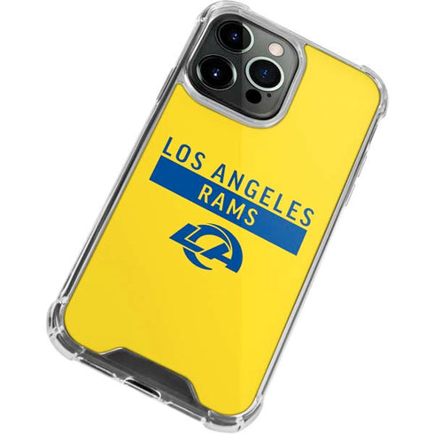 NFL Los Angeles Rams White Performance Series iPhone 14 Pro Max Clear Case