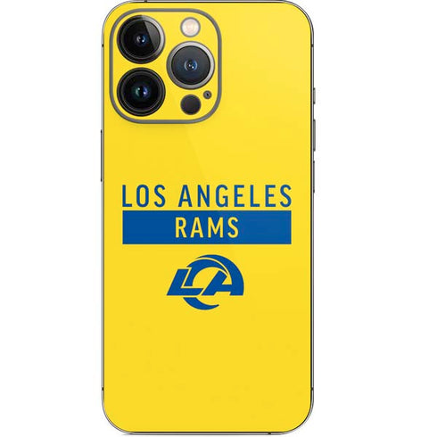 NFL Los Angeles Rams White Performance Series iPhone 14 Pro Skin